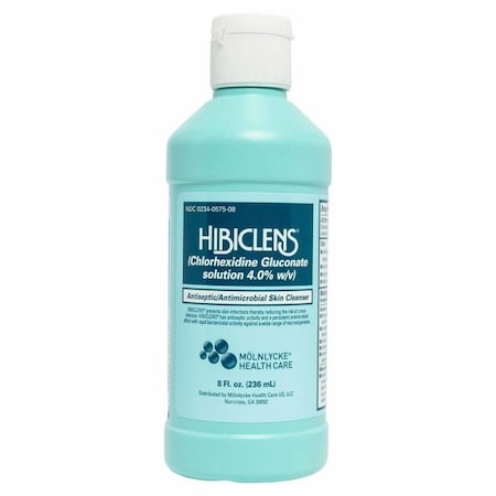 Hibiclens Antiseptic / Antimicrobial Skin Cleanser 8 oz. Bottle 4% Strength CHG NonSterile, 24PK 57508